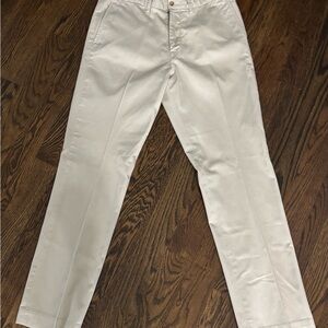Polo Ralph Lauren Men's Beige Classic Fit Chino Pants Cotton Twill Button Zip 34